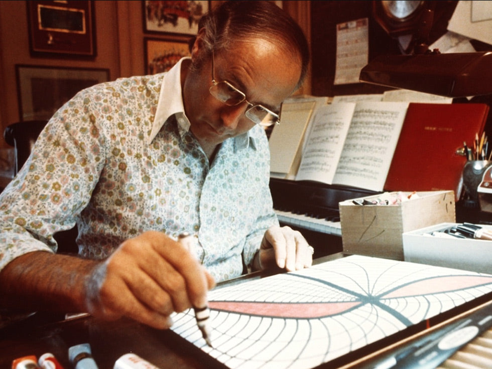 Photo of Henry drawing